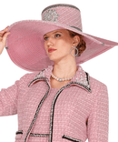 Elite Champagne Women Church Hat 6163-Pink