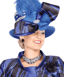 Elite Champagne Women Church Hat 6170-Royal