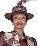 Elite Champagne Women Church Hat 6171