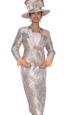 Elite Champagne Church Suit 6161-Pink