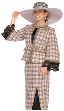 Elite Champagne Church Suit 6165-Pink