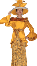 Elite Champagne Church Suit 6167-Gold