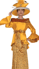 Elite Champagne Church Suit 6167-Gold