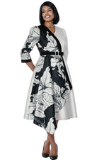 Dresses by Nubiano 100861 White Black