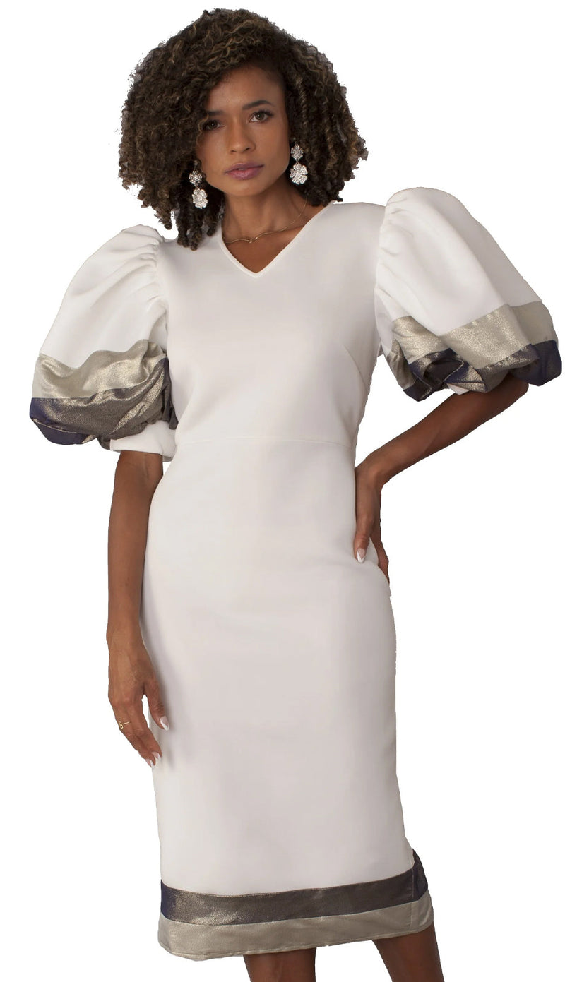 For Her Women Dress 82141C-Ivory
