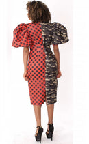 For Her Women Dress 8785C-Camo