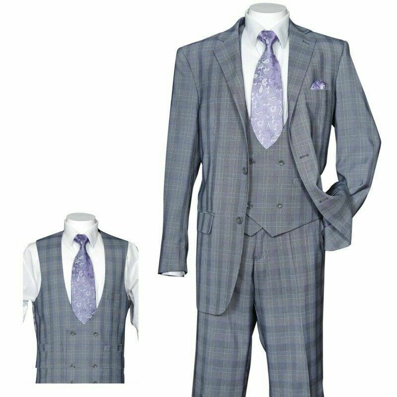 Fortino Landi Suit 5702V6-Grey - Church Suits For Less