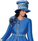 Women Church Hat 400552-Royal