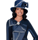 Women Church Hat400593-Navy