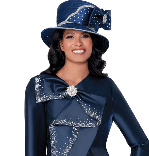 Women Church Hat400593-Navy