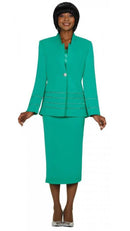 GMI Usher Suit 23108C-Emerald - Church Suits For Less