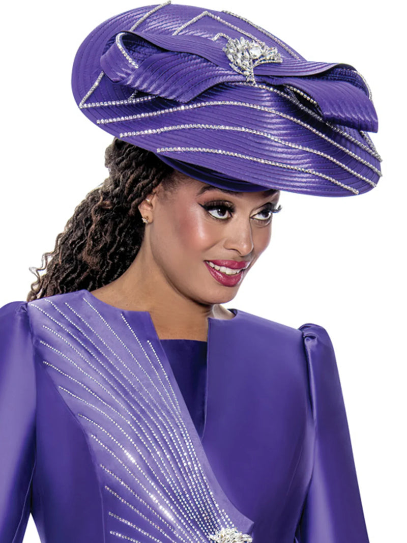 GMI Church Hat 10212-Purple - Church Suits For Less