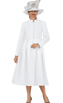 Giovanna Church Dress D1516-White