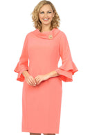 Giovanna Dress D1518-Peach