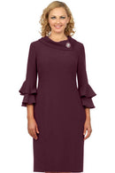 Giovanna Dress D1518-Plum
