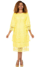 Giovanna Dress D1529-Yellow