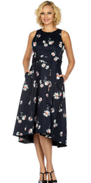 Giovanna Church Dress D1538-Black