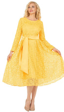 Giovanna Dress D1556-Yellow