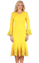 Giovanna Dress D1680-Yellow Mustard