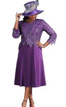 Giovanna Dress D1681-Purple