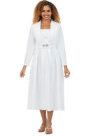 Giovanna Church Dress D1708-White