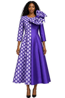 Giovanna Church Dress D1717-Purple