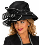 Giovanna Church Hat HR1058-Black