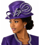 Giovanna Church Hat HR1086-Purple
