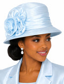 Giovanna Church Hat HR935-Ice Blue