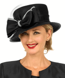 Giovanna Church Hat H0978-Black