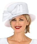 Giovanna Church Hat H0978-White