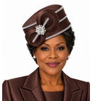 Giovanna Church Hat HR1063-Chocolate