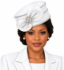 Giovanna Church Hat HR1063-White