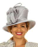 Giovanna Church Hat HR22131-Silver