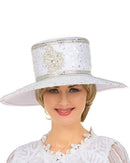 Giovanna Church Hat HR22166-White