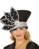 Giovanna Church Hat HR22167-Black
