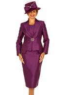 Giovanna Church Suit 0979-Eggplant