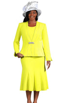 Giovanna Church Suit G1225-Lemon