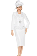 Giovanna Church Suit G1316-White