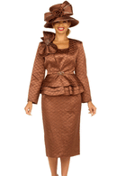 Giovanna Church Suit G1319C-Chocolate