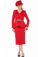 Giovanna Church Suit G1354-Red