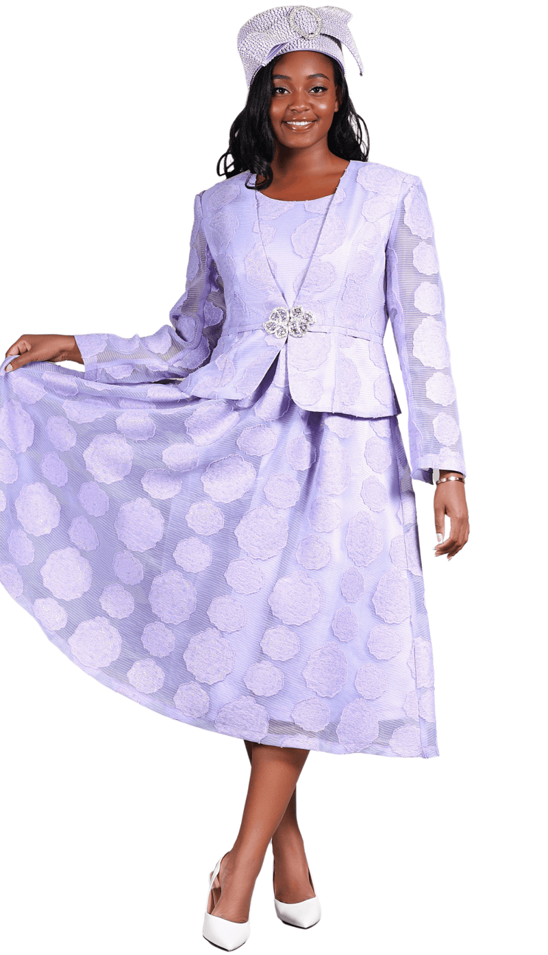 Giovanna Church Dress D1345-Ice Lilac