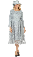 Giovanna Church Dress D1561-Silver