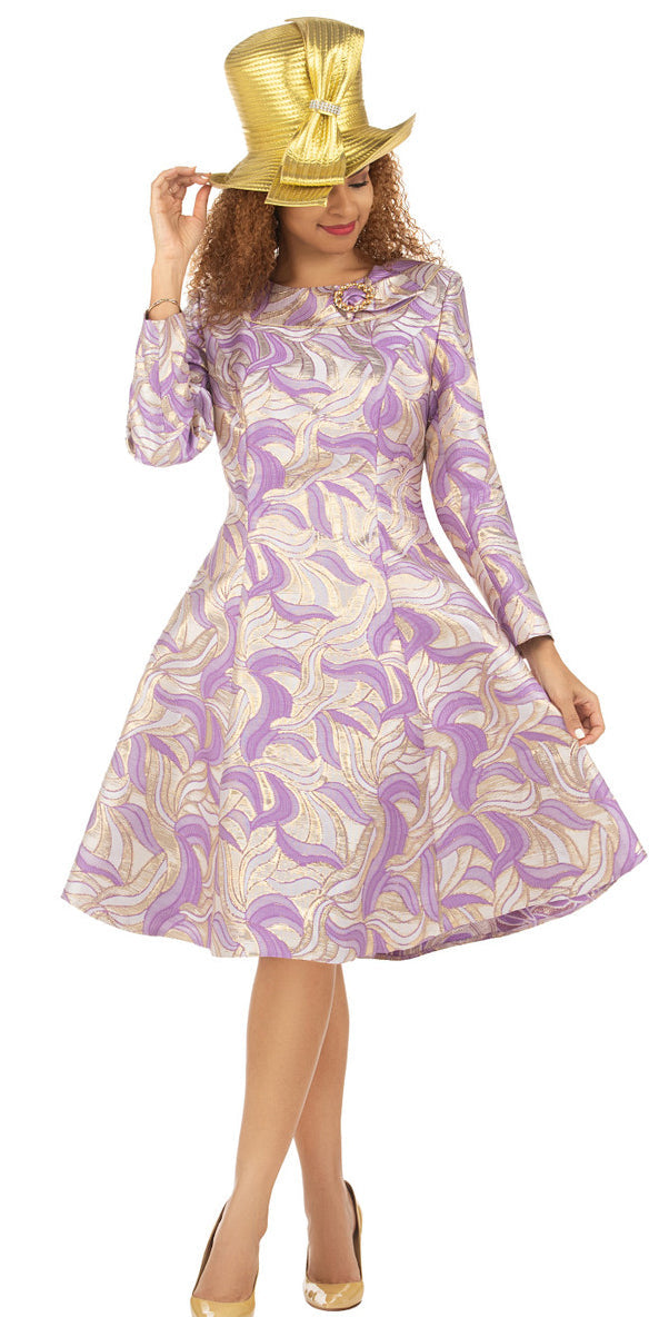 Giovanna Dress D1596-Lilac