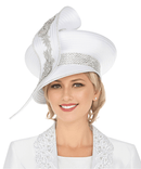 Giovanna Church Hat HG1304-White