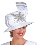 Giovanna Church Hat HG1306-White
