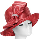 Giovanna Church Hat HM1015C-Red - Church Suits For Less