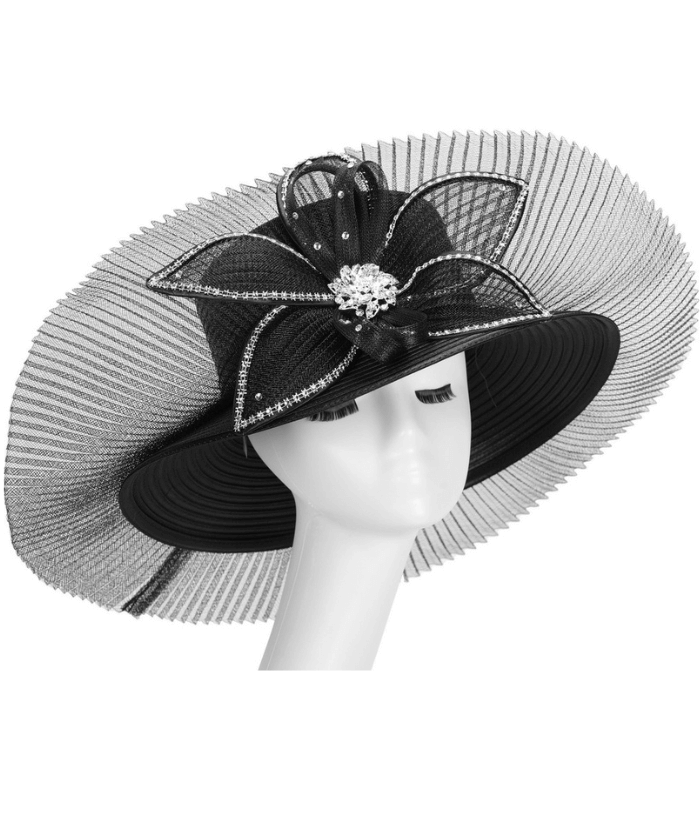 Giovanna Church Hat HR1069-Black