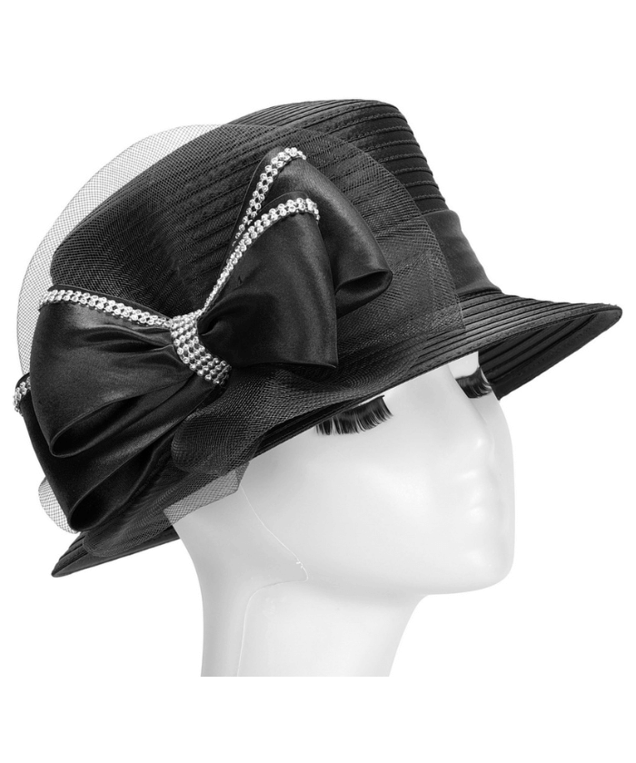 Giovanna Church Hat HR1070-Black