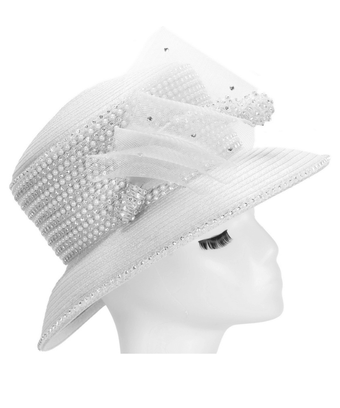 Giovanna Church Hat HR1080-Silver